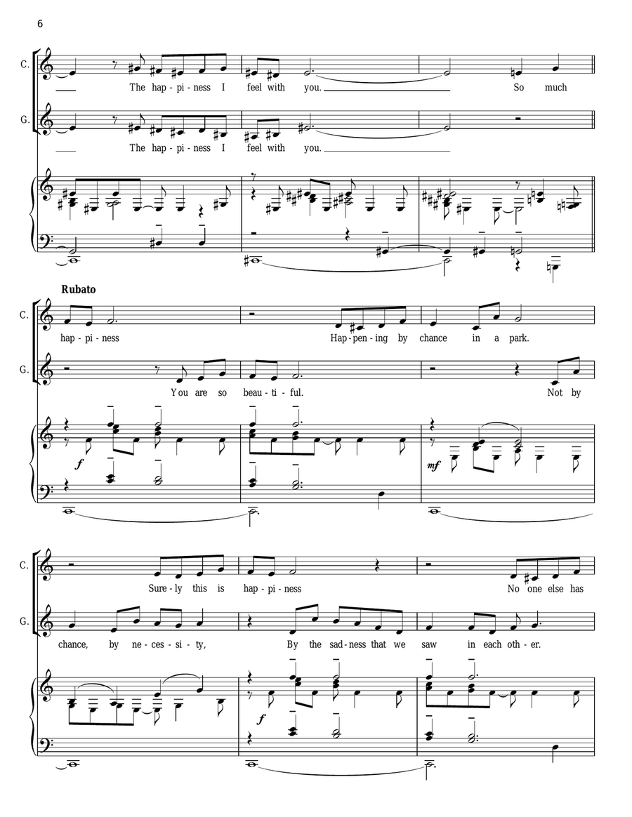 Happiness Piano, Vocal scores gallery preview page 6
