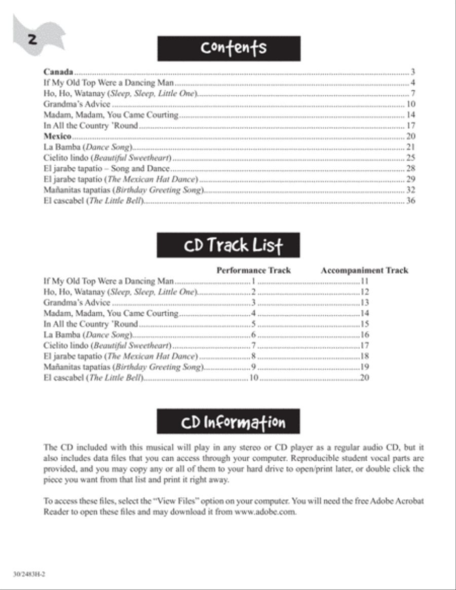 Friends to the North and Friends to the South Unison Choir scores gallery preview page 3