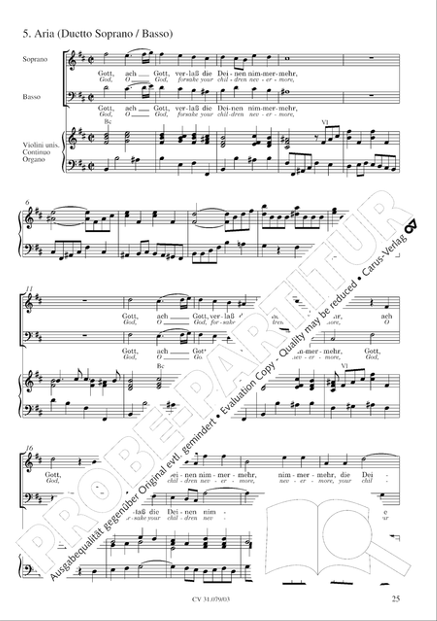 God the Lord is sun and shield (Gott, der Herr, ist Sonn und Schild) 4-Part scores gallery preview page 26