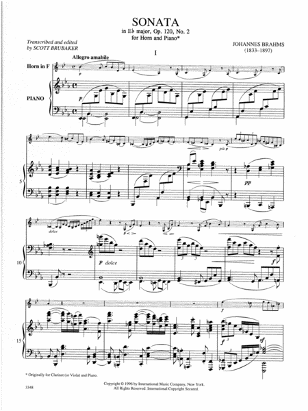 Sonata In E Flat Major, Opus 120