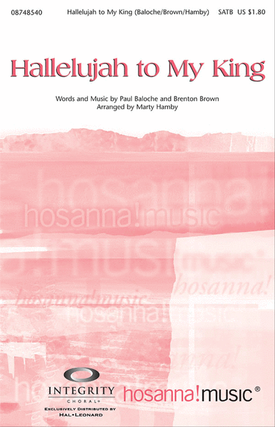 Hallelujah to My King Hallelujah to My King 4-Part scores gallery preview page 1