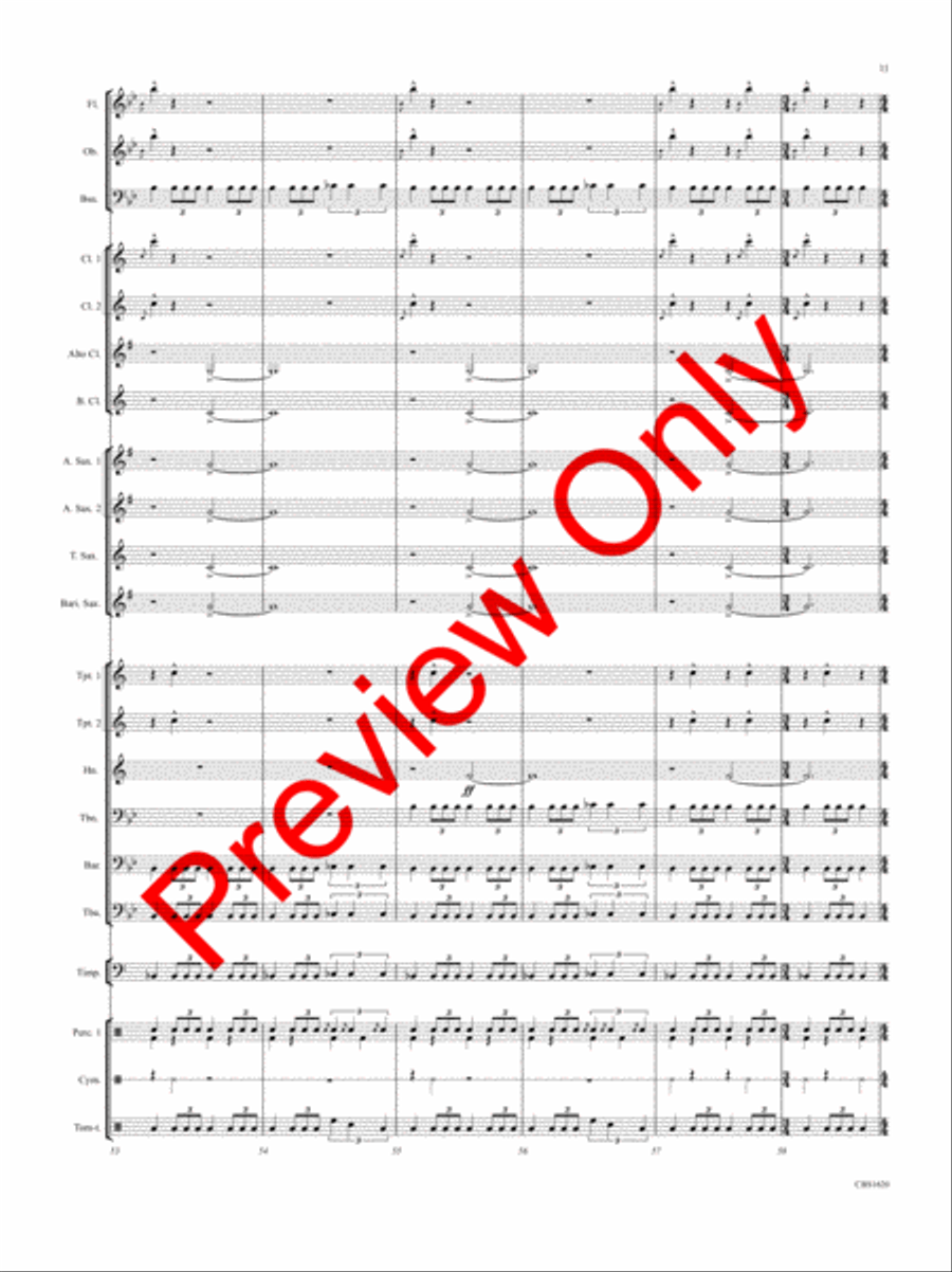 SPQR (Senatus Populusque Romanus ) Concert Band scores gallery preview page 12