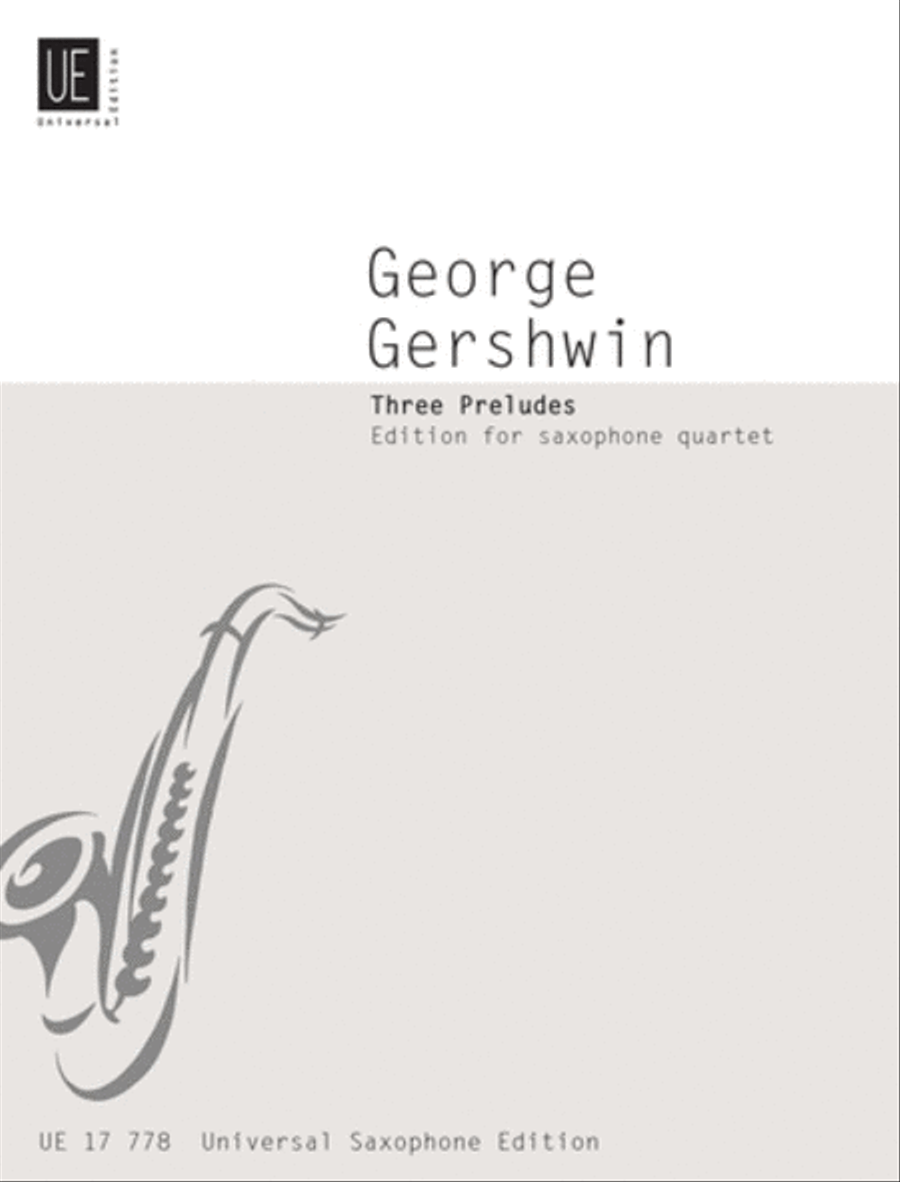 Preludes, 3, Saxophone Quartet