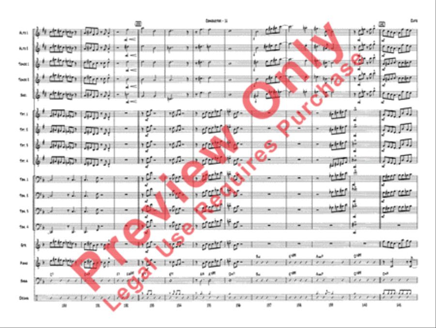 Cute Cute Jazz Ensemble scores gallery preview page 13