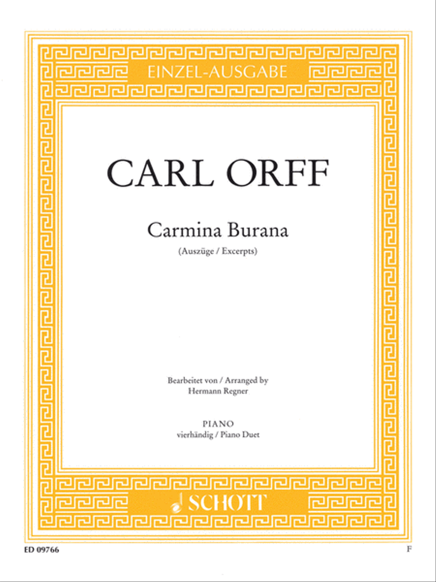 Carmina Burana Piano Solo scores gallery preview page 1