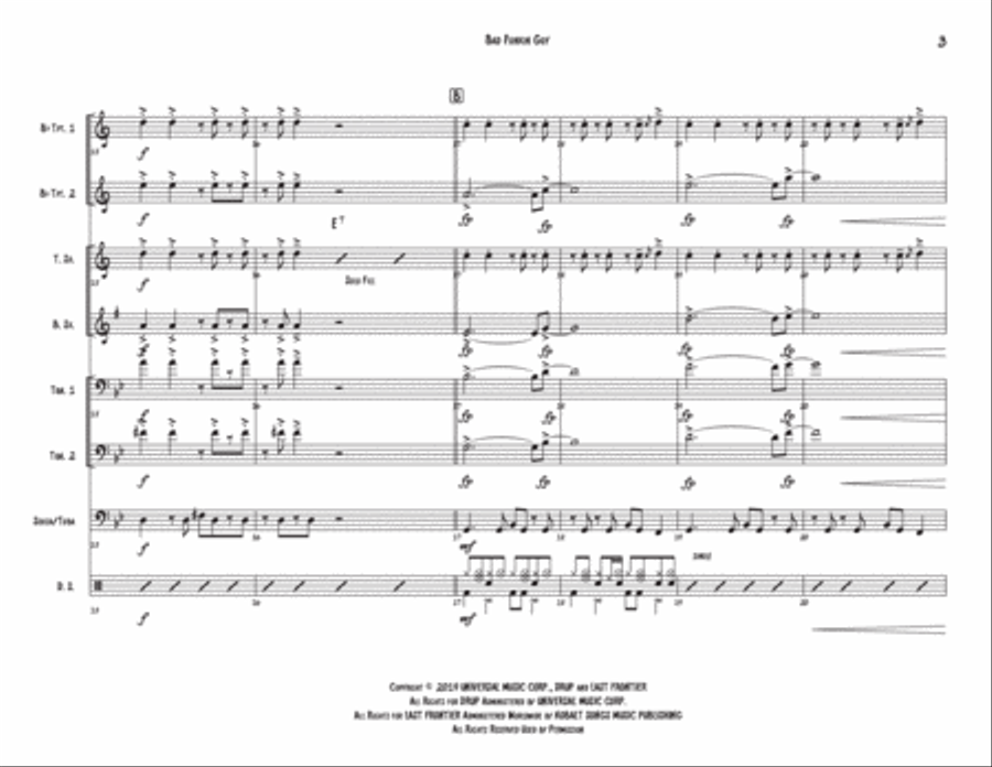 Bad Guy Large Ensemble scores gallery preview page 3