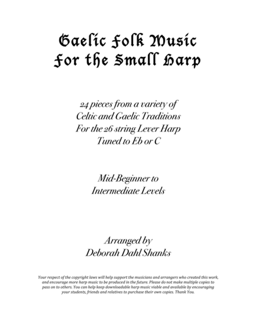 Gaelic Folk Music for the Small Harp