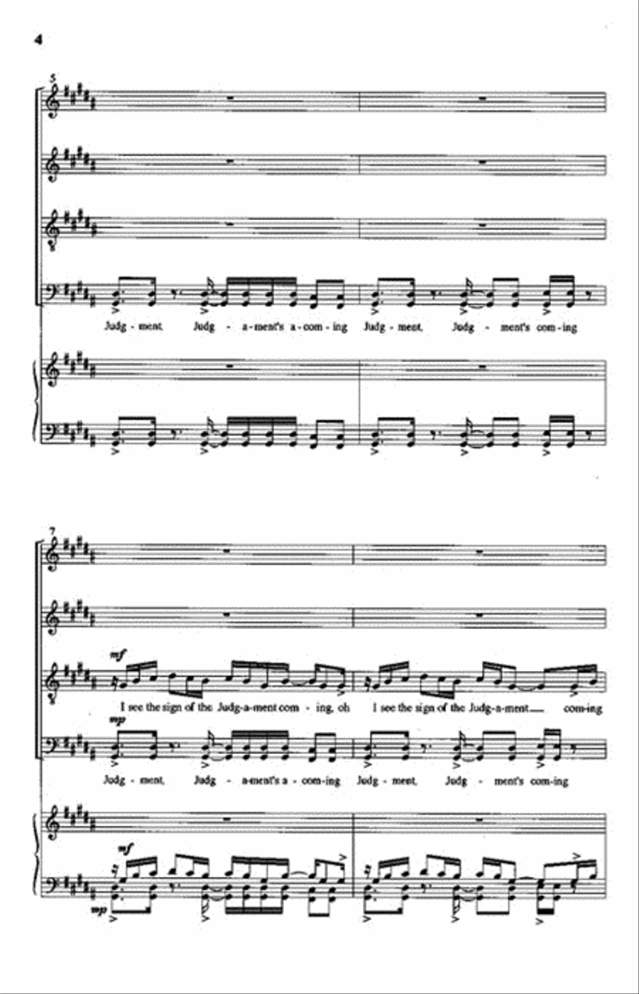 Signs Of The Judg Ment (judg Ment Day) Choir scores gallery preview page 3