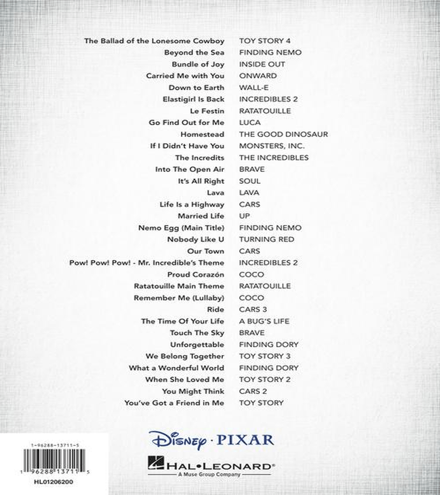 Pixar Collection for Big-Note Piano Easy Piano scores gallery preview page 7
