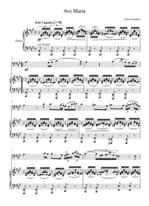 Book cover for Franz Schubert - Ave Maria (Violoncello Solo) - A key