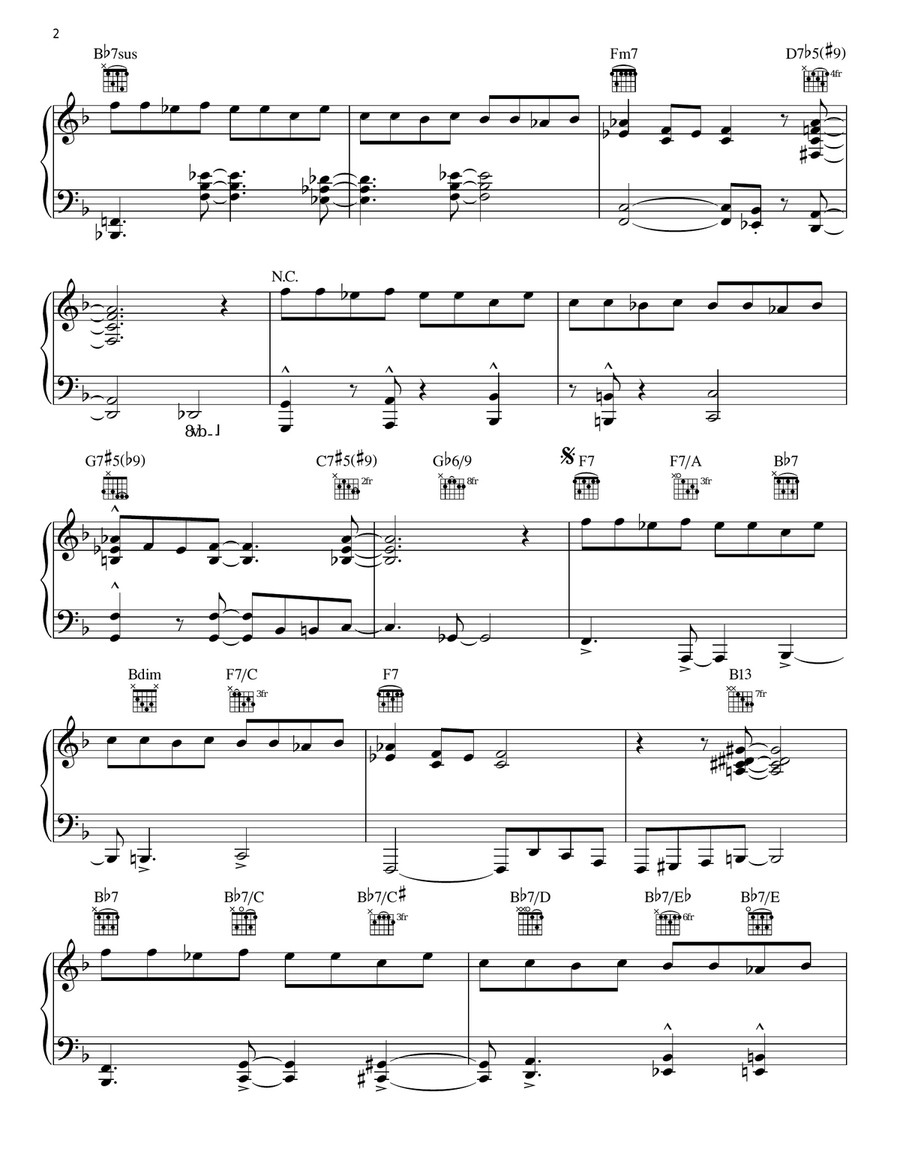 Reunion Blues Piano Solo scores gallery preview page 2