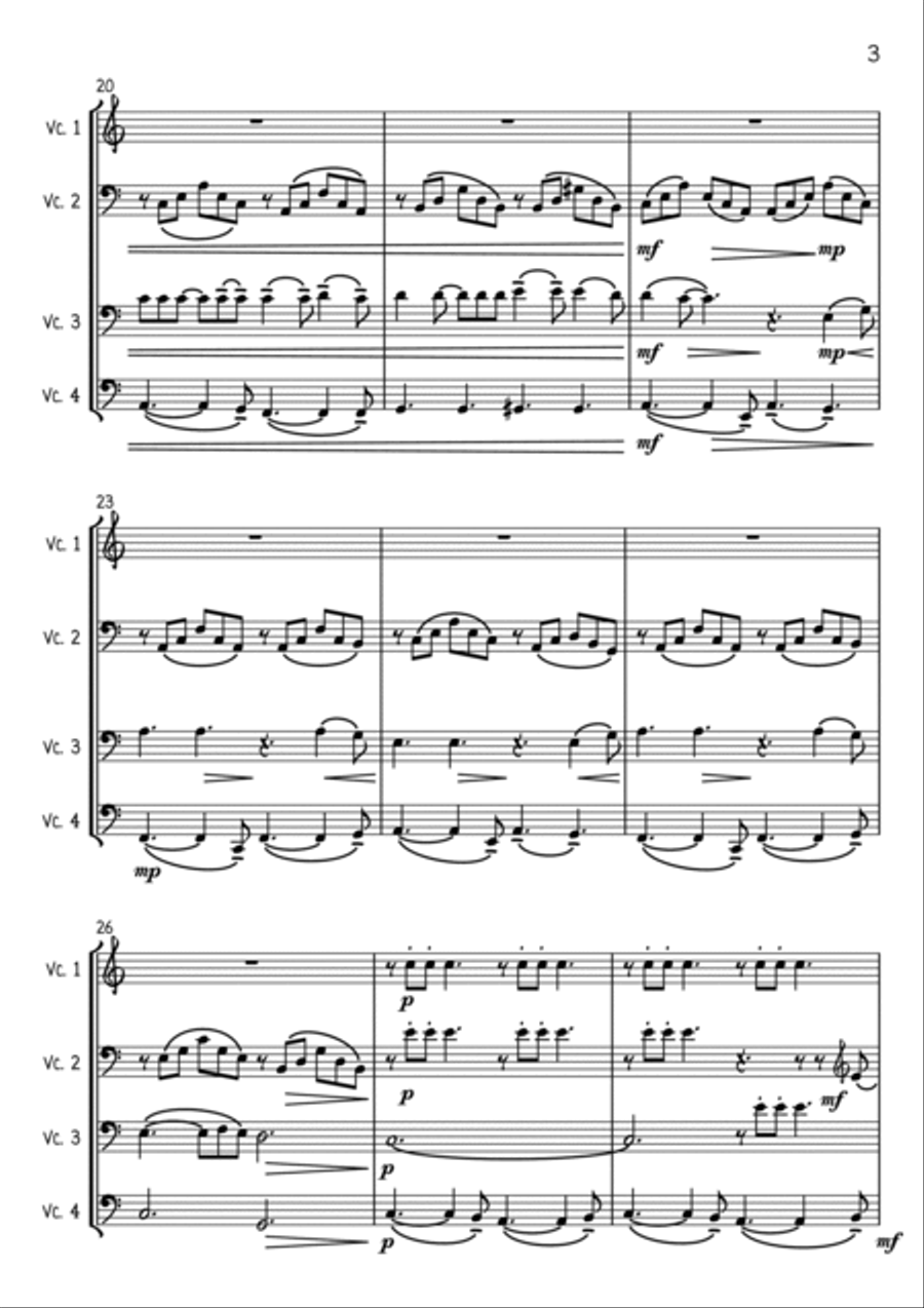 Hallelujah Hallelujah String Quartet scores gallery preview page 3