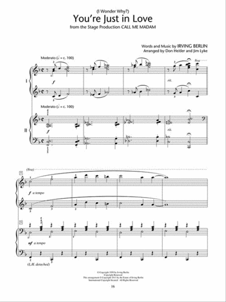 NFMC 2024-2028 Selection Three Favorite Songs Arranged for 2 Pianos, 4 Hands Piano Method scores gallery preview page 5