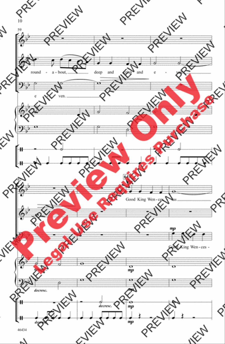 Wenceslas Canon 3-Part scores gallery preview page 10