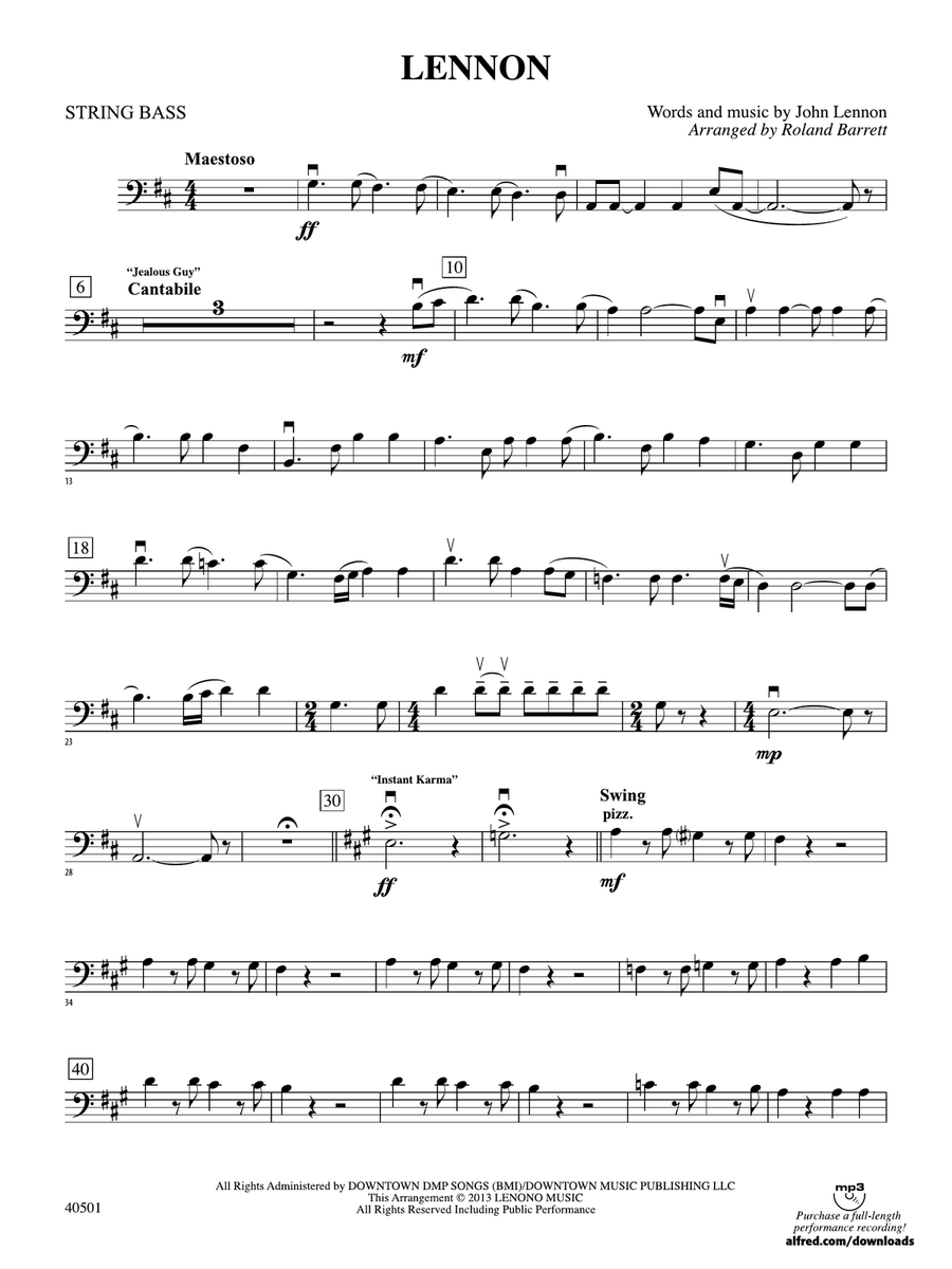 Lennon: String Bass