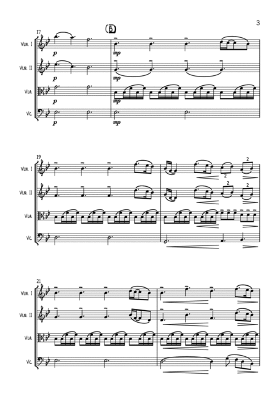 A Thousand Years String Quartet scores gallery preview page 3