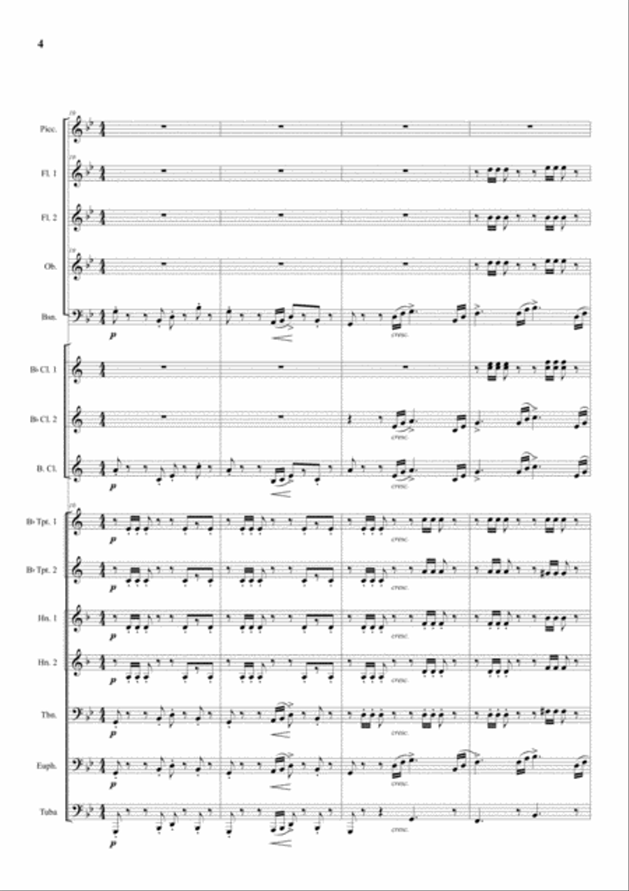 Rachmaninov: Prelude In G Minor, Op.23, No.5 Concert Band scores gallery preview page 4