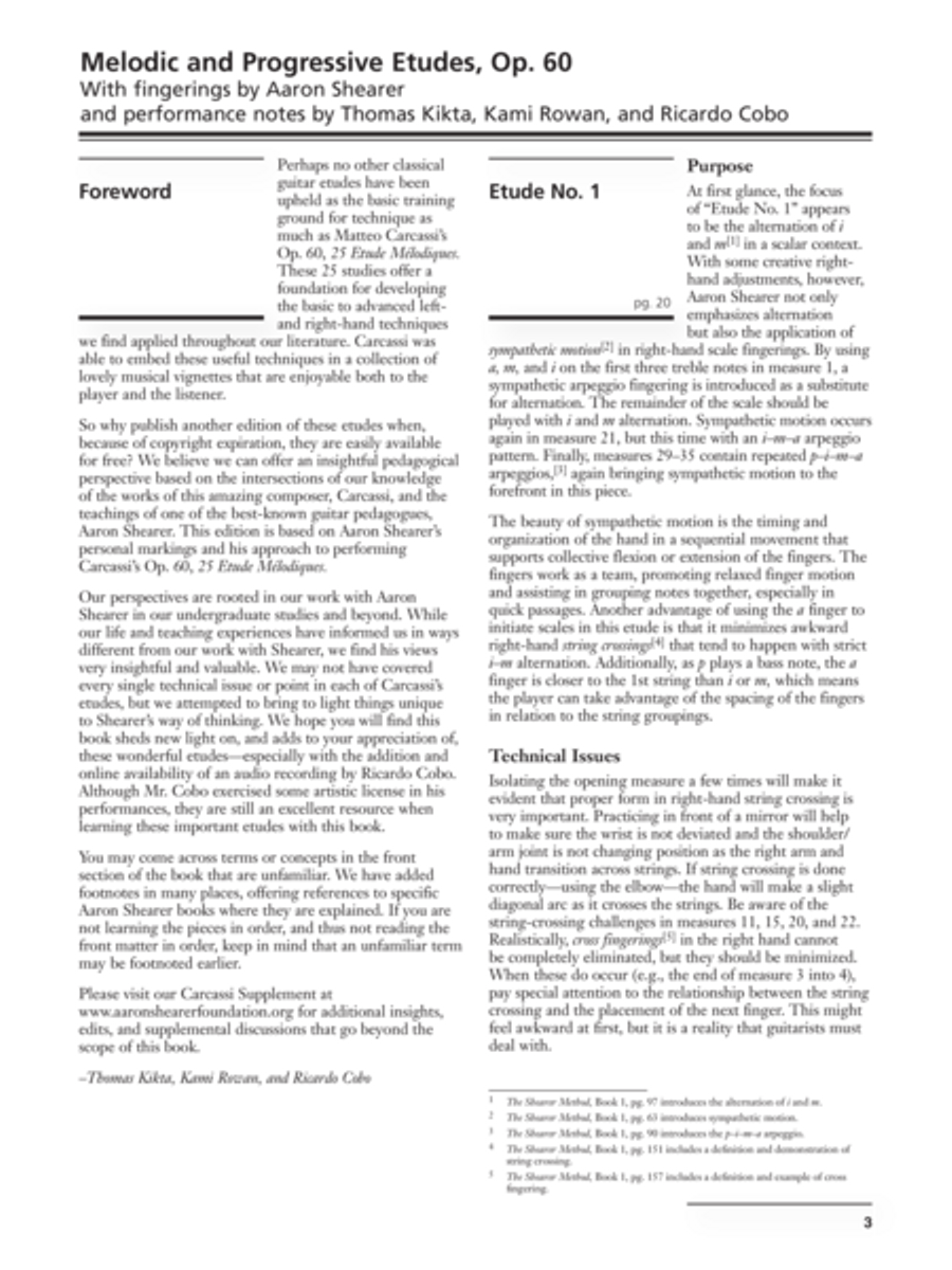 Carcassi -- Melodic and Progressive Etudes, Op. 60 Acoustic Guitar scores gallery preview page 3