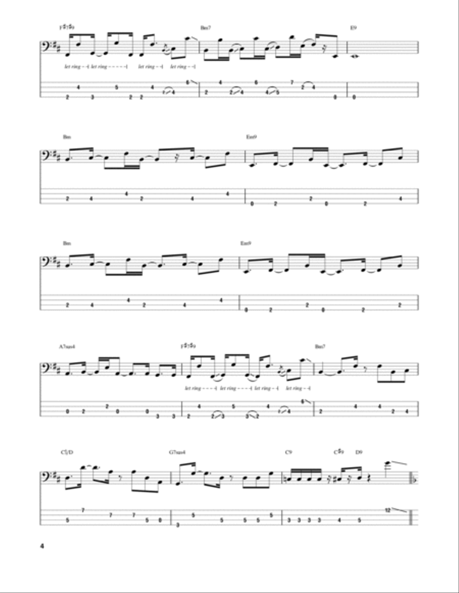 Rio Funk Guitar Tablature scores gallery preview page 4