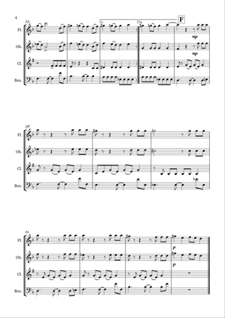 Toxic Woodwind Quartet scores gallery preview page 4