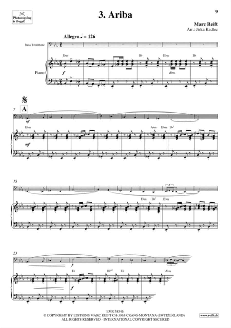 10 Funny Time Solos 10 Funny Time Solos Bass Trombone scores gallery preview page 6