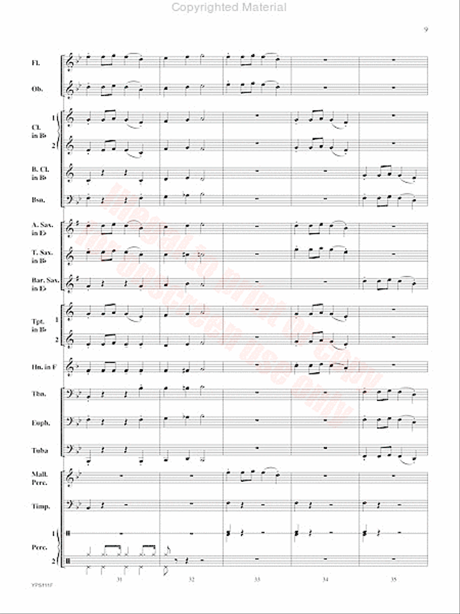 Swingin' Santa Concert Band scores gallery preview page 10