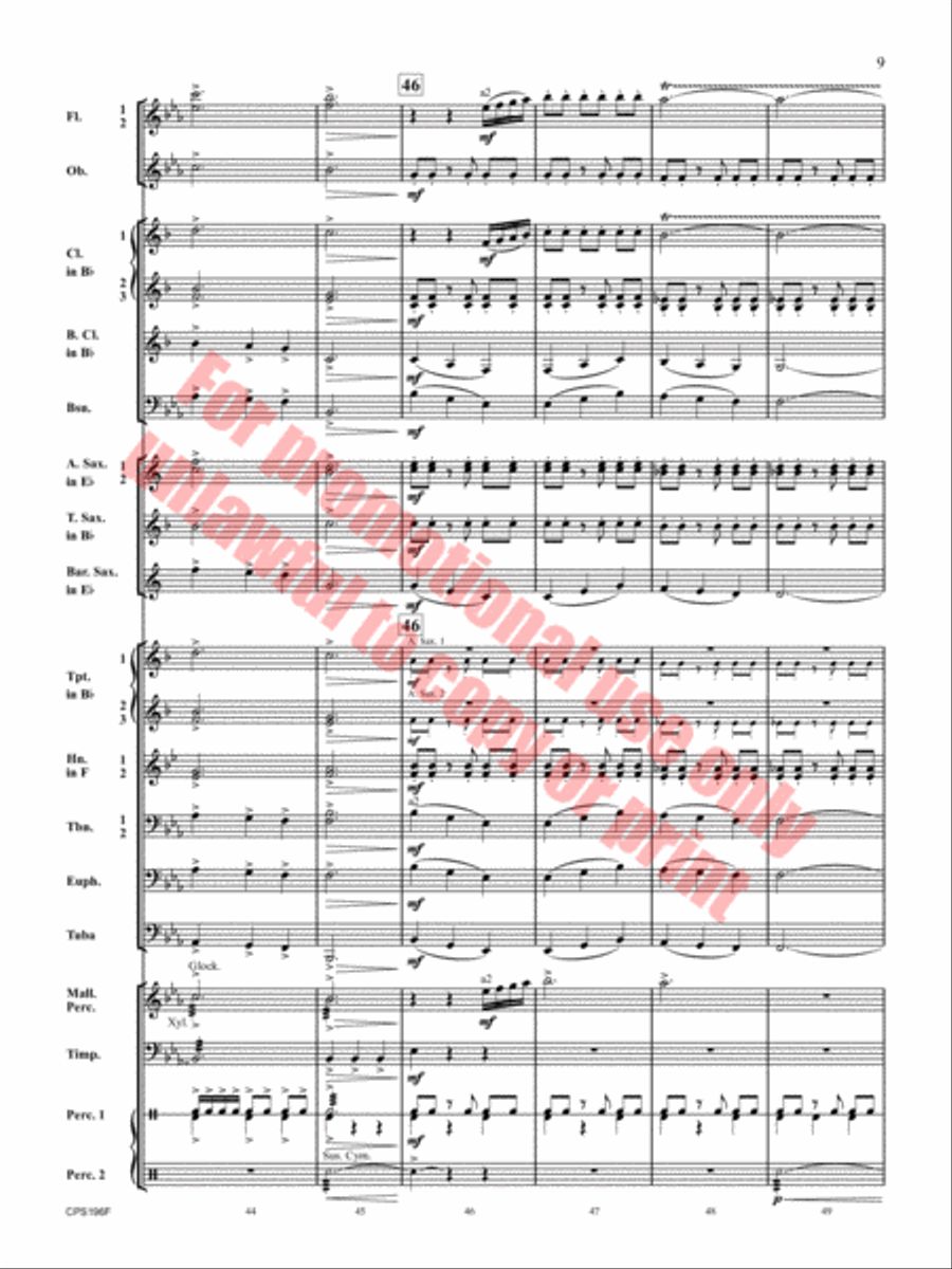 If I Could Fly Concert Band scores gallery preview page 10