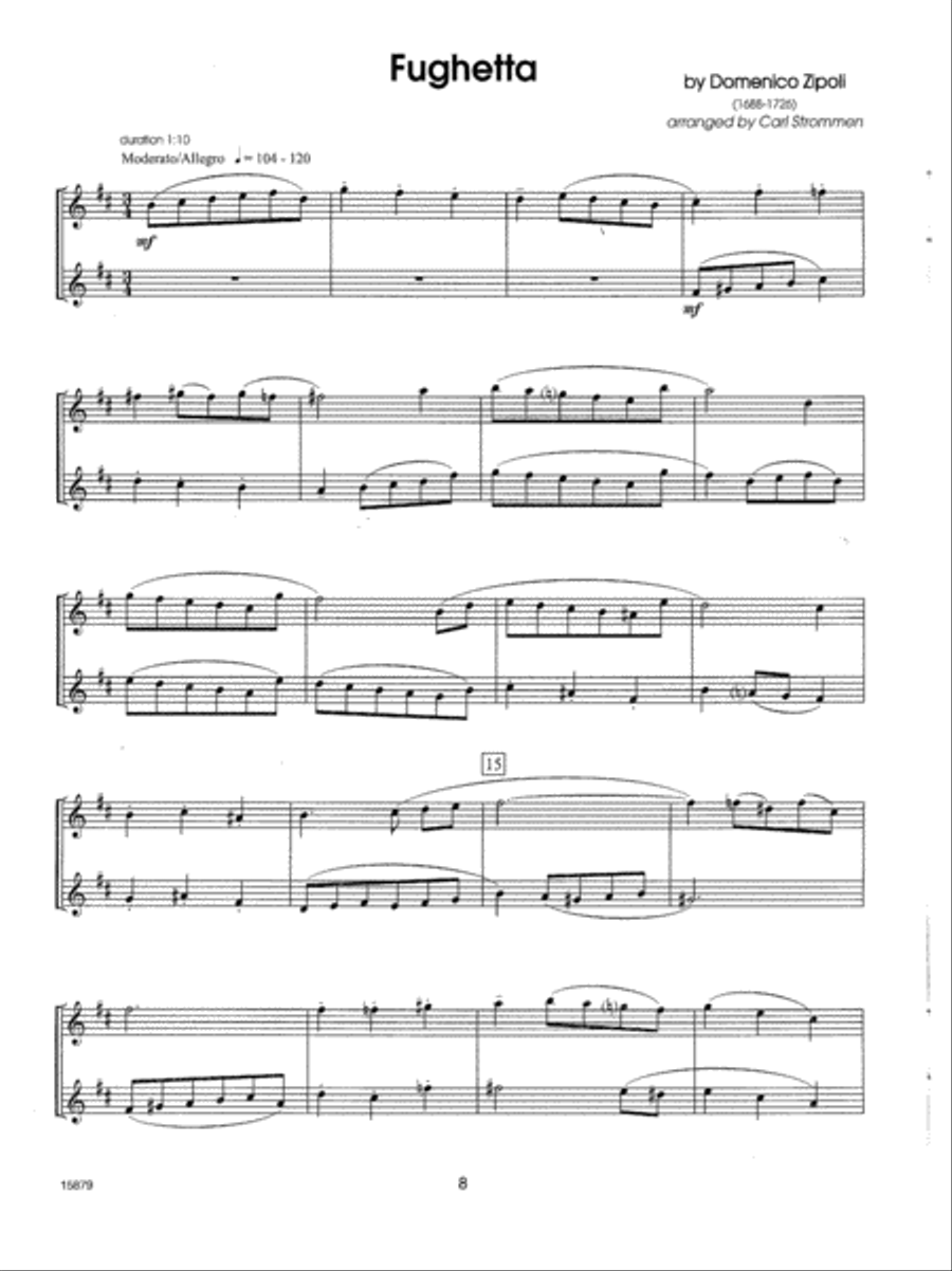 30 Melodious Duets 2 Bb or 2 Eb Saxophones Woodwind Duet scores gallery preview page 2