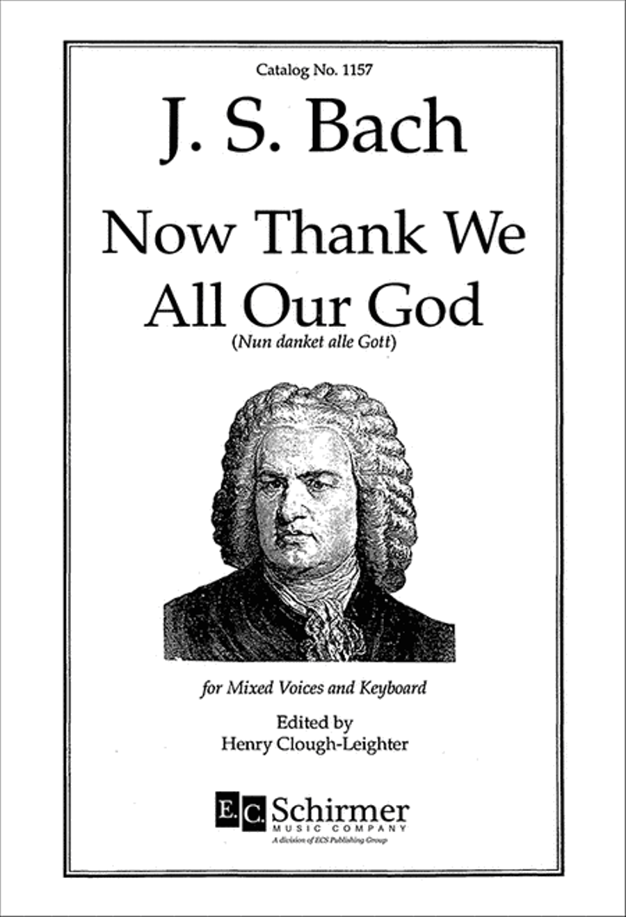 Now Thank We All Our God 4-Part scores gallery preview page 1