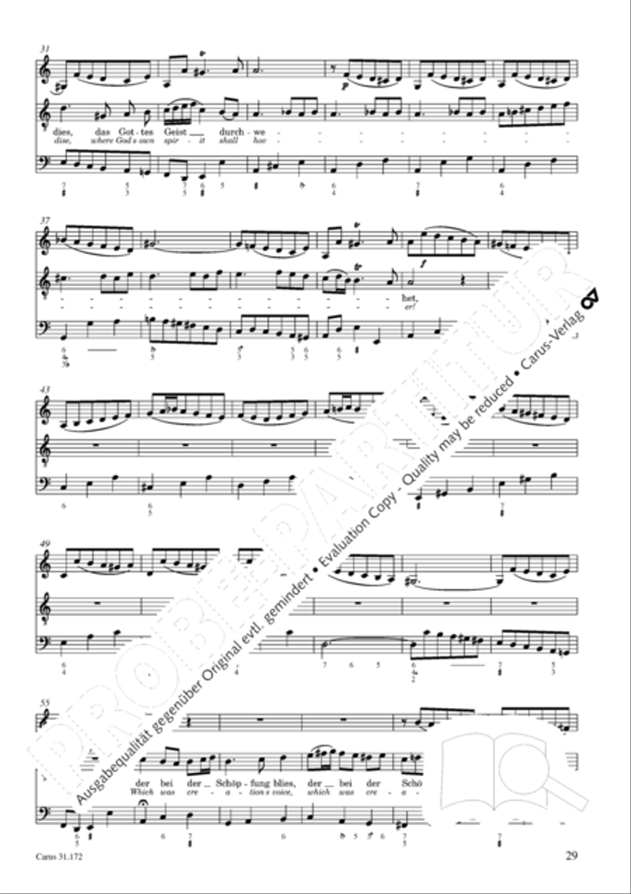 Sound forth, now with singing (Erschallet, ihr Lieder) 4-Part scores gallery preview page 28