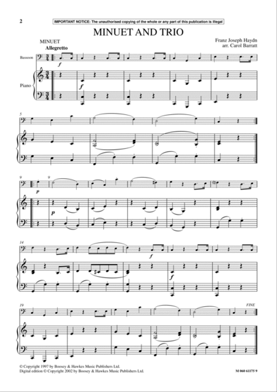 Minuet And Trio Minuet And Trio School and Community scores gallery preview page 2