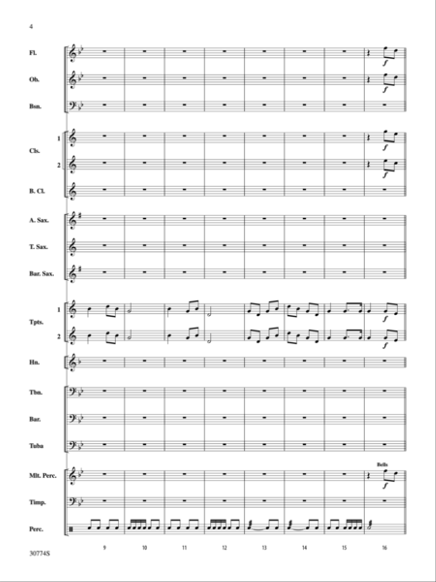 The Army Goes Rolling Along Concert Band scores gallery preview page 3