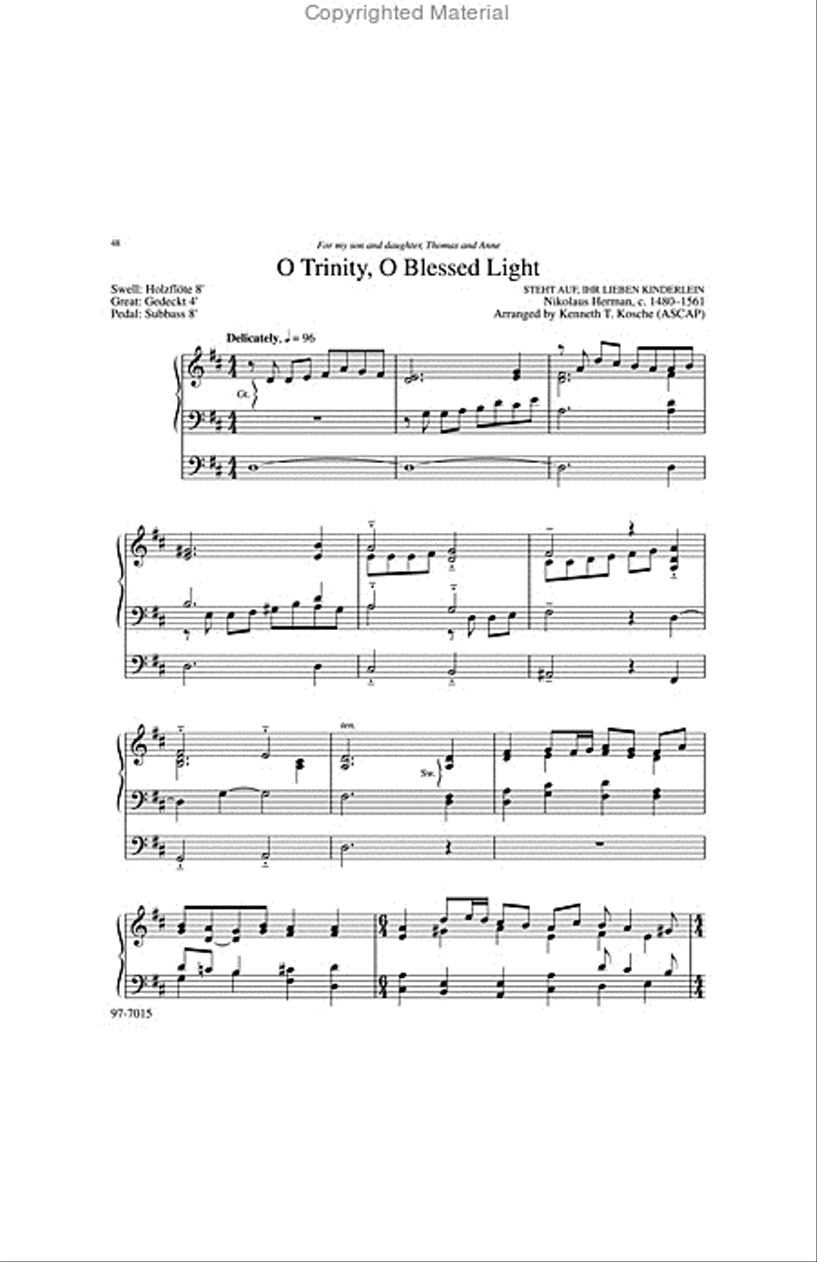 Musica Sacra: Easy Hymn Preludes for Organ, Vol. 2