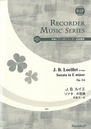 Book cover for Sonata in E minor, Op. 3-6