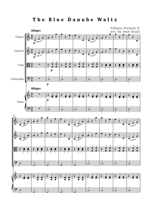 The Blue Danube Waltz - String Quartet with Piano