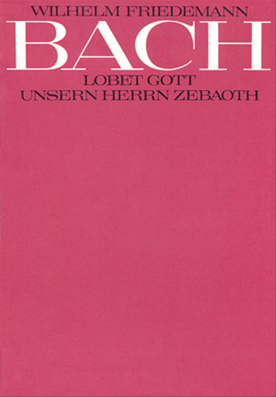 Praise God, the Lord Sabaoth (Lobet Gott, unsern Herrn Zebaoth) 4-Part scores gallery preview page 1