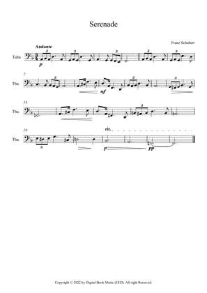 Book cover for Serenade - Franz Schubert (Tuba)