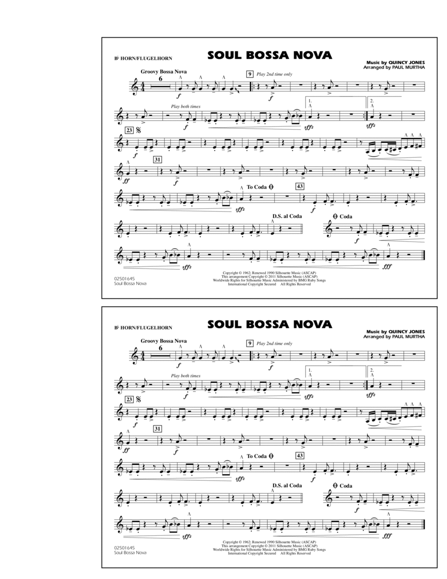 Soul Bossa Nova - Bb Horn/Flugelhorn