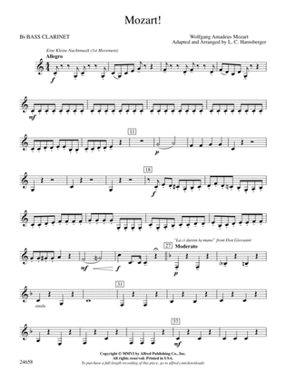 Mozart!: B-flat Bass Clarinet