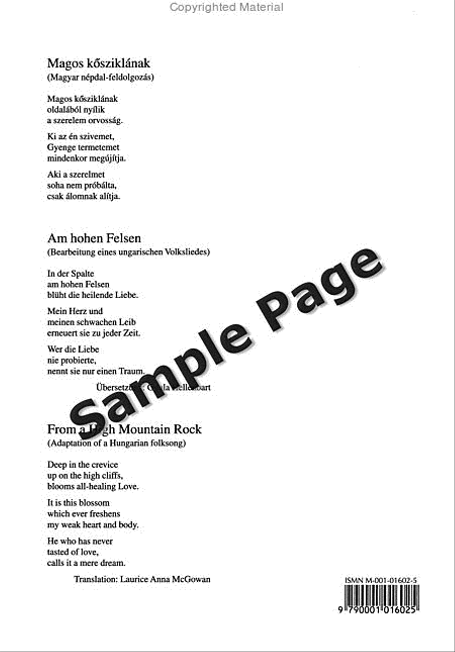 Magos Kösziklának/From a High Mountain Rock 3-Part scores gallery preview page 5