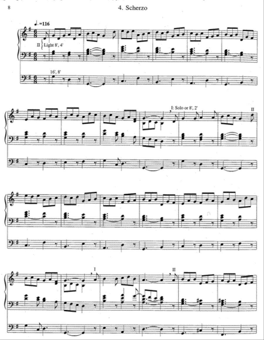 Partita on Azmon Organ scores gallery preview page 5