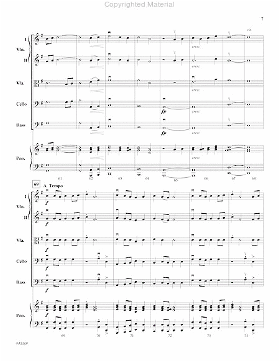 The Pursuit Of Knowledge String Orchestra scores gallery preview page 8
