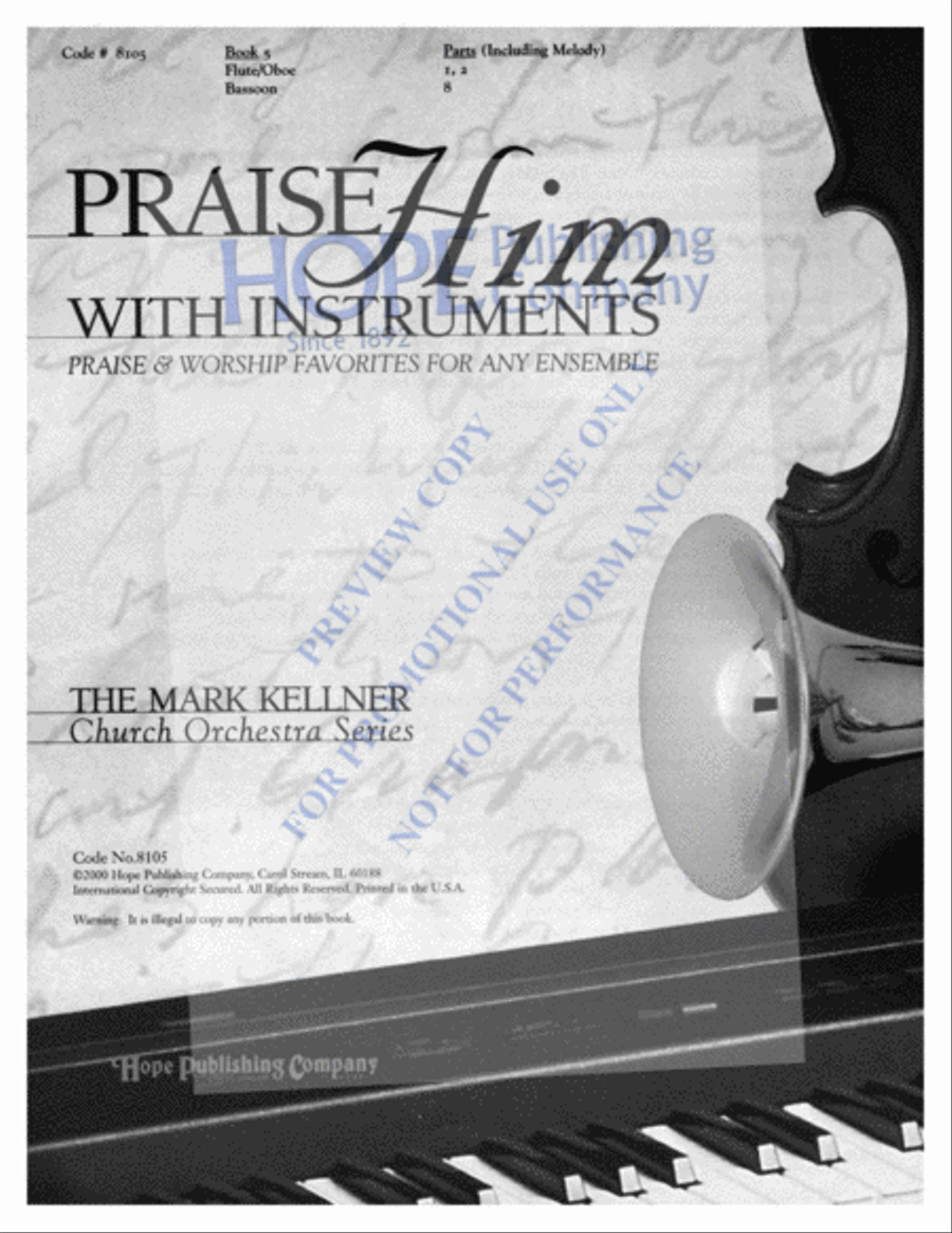 Praise Him with Instruments Orchestra scores gallery preview page 4