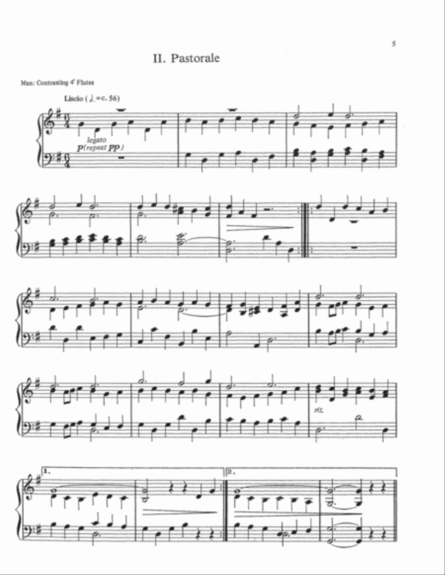 Partita on Adeste Fideles Organ scores gallery preview page 5