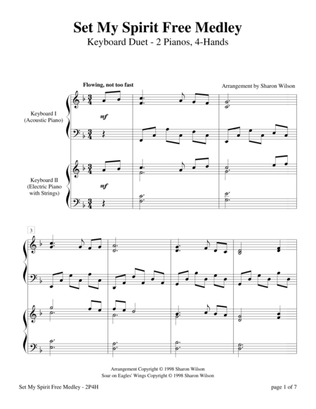 Set My Spirit Free Medley (2 Pianos, 4-Hands)