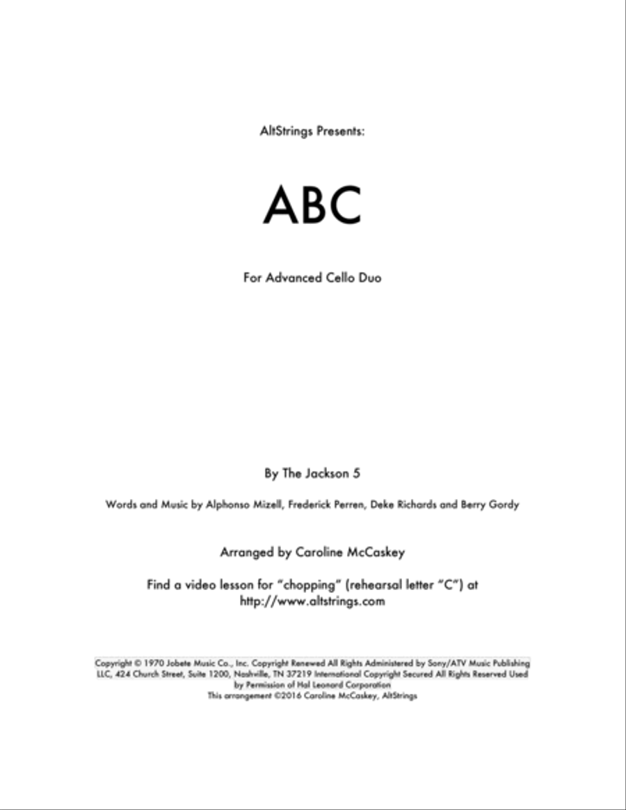 ABC ABC String Duet scores gallery preview page 1