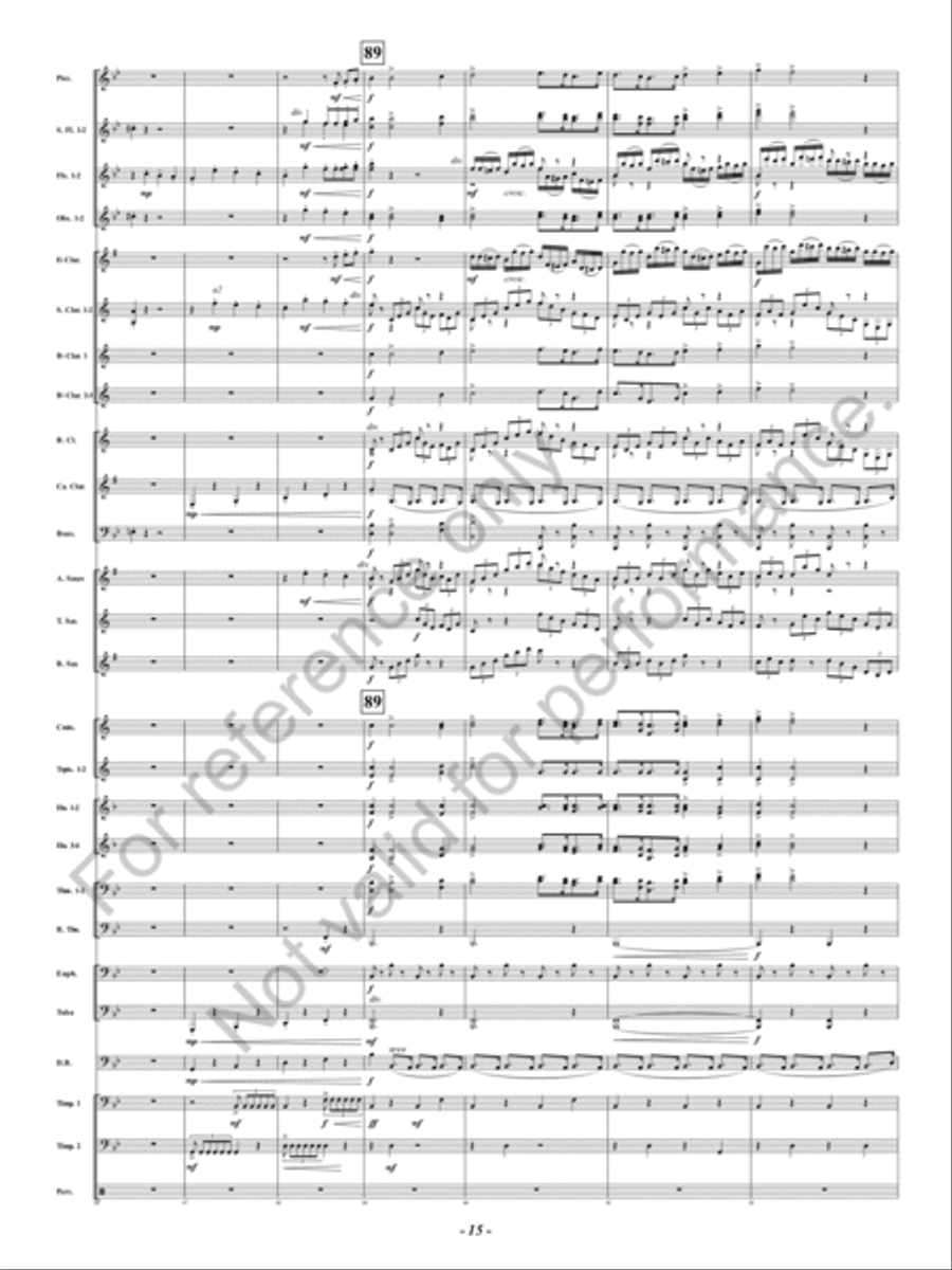 Symphony Fantastique Concert Band scores gallery preview page 16