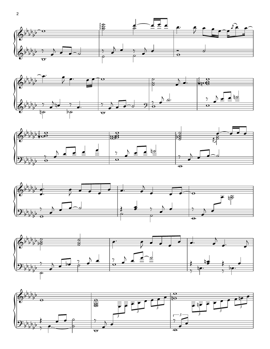 American Symphony Theme Piano Solo scores gallery preview page 2