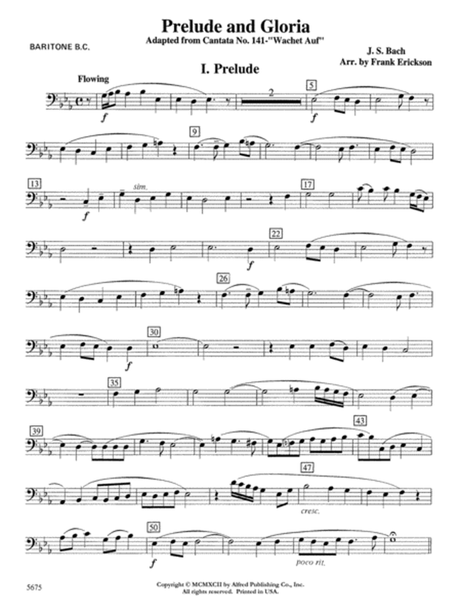 Prelude and Gloria (Adapted from Cantata No. 141 -- Wachet Auf): Baritone B.C.