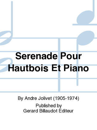 Book cover for Serenade Pour Hautbois Et Piano